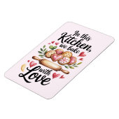 In This Kitchen We Bake With Love Magnet – Cute  Magneet (Linkerzijde)