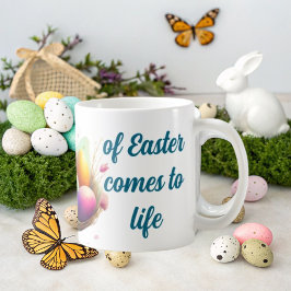In this mug, the magic of Easter comes to life Koffiemok