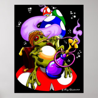 ..in Toadstool Meadows (na donker) Poster