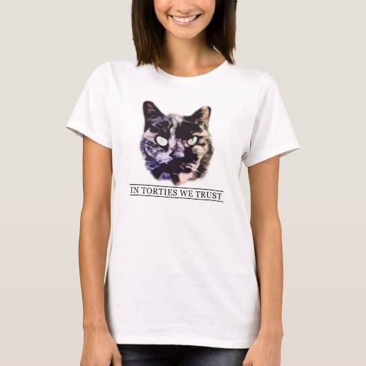 In Torties vertrouwen we T-shirt (Voorkant)