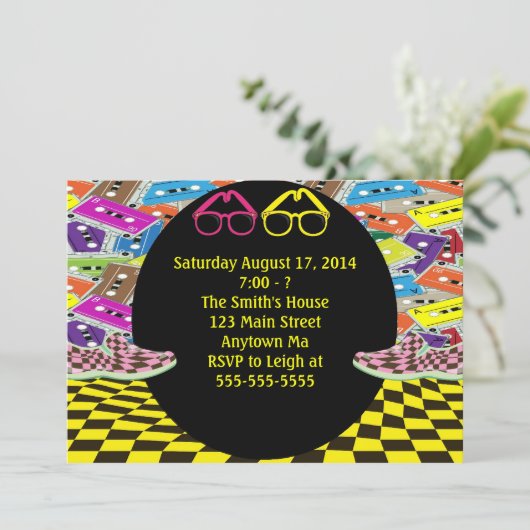 In totaal 80-jarige uitnodigingen (Staand voorkant)