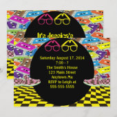 In totaal 80-jarige uitnodigingen (Voorkant / Achterkant)