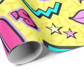 In totaal 90's! gevlekt cadeaupapier (Rol Hoek)