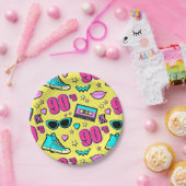 In totaal 90's! Partij Papieren Bordje (Feest)