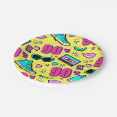 In totaal 90's! Partij Papieren Bordje (Gekanteld)