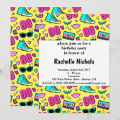 In totaal 90's patterned kaart (Voorkant / Achterkant)