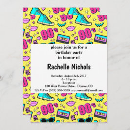 In totaal 90's patterned kaart