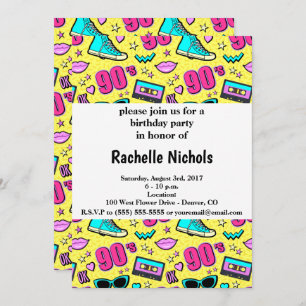 In totaal 90's patterned kaart