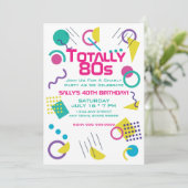 In totaal begin jaren 80, uitnodiging van de Birth (Staand voorkant)