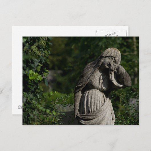 in tranen briefkaart (Voorkant / Achterkant)