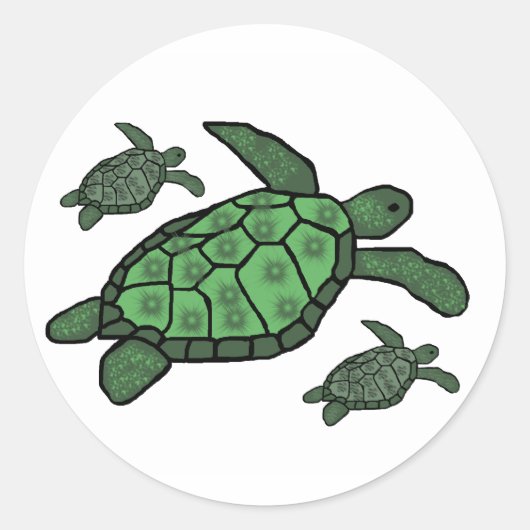 In Triple zee schildpadden stickers (Voorkant)