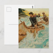 In Troebel Water Westerse Kunst door Philip R Good Briefkaart (Voorkant / Achterkant)