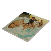 In Troebel Water Westerse Kunst van Philip R Goodw Tegeltje (Zijkant)