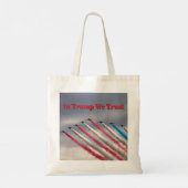 In Trump We Trust: Patriotic Flyover Tote Bag (Achterkant)