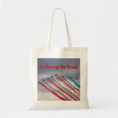 In Trump We Trust: Patriotic Flyover Tote Tote Bag (Voorkant)