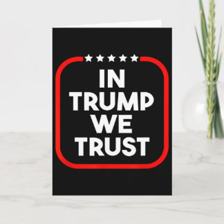 In Trump We Trust Pro-trump 2024 Conservative Patr Kaart