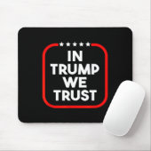 In Trump We Trust Pro-trump 2024 Conservative Patr Muismat (Met muis)