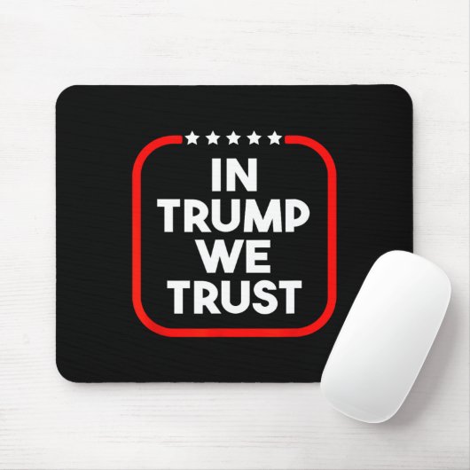 In Trump We Trust Pro-trump 2024 Conservative Patr Muismat (Met muis)