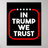 In Trump We Trust Pro-trump 2024 Conservative Patr Poster (Voorkant)