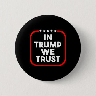 In Trump We Trust Pro-trump 2024 Conservative Patr Ronde Button 5,7 Cm