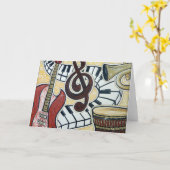 In Tune Wenskaart Kaart (Gele Bloem)