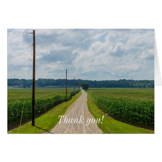 In tussen Corn Fields Dank je creditcard (Voorkant Horizontaal)