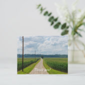 In tussen Corn-velden Briefkaart (Staand voorkant)