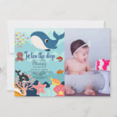 In twee de diepe, onderwater 2e verjaardag kaart (Voorkant)