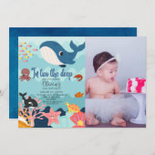 In twee de diepe, onderwater 2e verjaardag kaart (Voorkant / Achterkant)