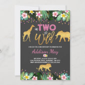 In twee delen van het Oerwoud van de uitnodiging t (Voorkant)