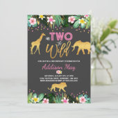 In twee delen van het Oerwoud van de uitnodiging t (Staand voorkant)