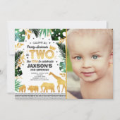 In twee delen van het Oerwoud van de uitnodiging t (Voorkant)