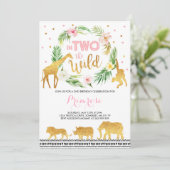 In twee delen van het Oerwoud van de uitnodiging t (Staand voorkant)