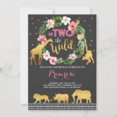 In twee delen van het Oerwoud van de uitnodiging t (Voorkant)