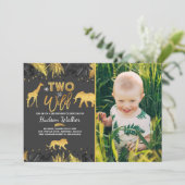 In twee delen van het Oerwoud van de uitnodiging t (Staand voorkant)