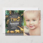 In twee delen van het Oerwoud van de uitnodiging t (Voorkant)