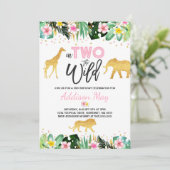 In twee delen van het Oerwoud van de uitnodiging t (Staand voorkant)