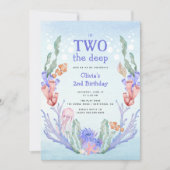 In twee het diepe koraalrif 2e verjaardag kaart (Voorkant)