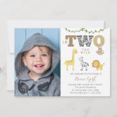 in TWO: de Wilde Tweede verjaardag Safari Party vo Kaart (Voorkant)