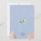 In TWO Deep, Blue Under the Sea 2nd Birthday  Kaart (Achterkant)