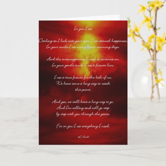 IN U ZIE IK KAART (Gele Bloem)