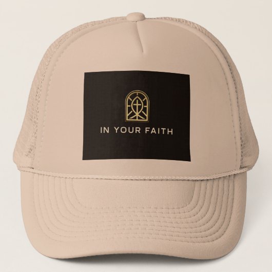 In uw geloof trucker pet (Voorkant)