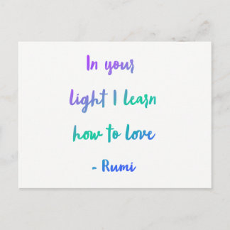 In uw licht briefkaart