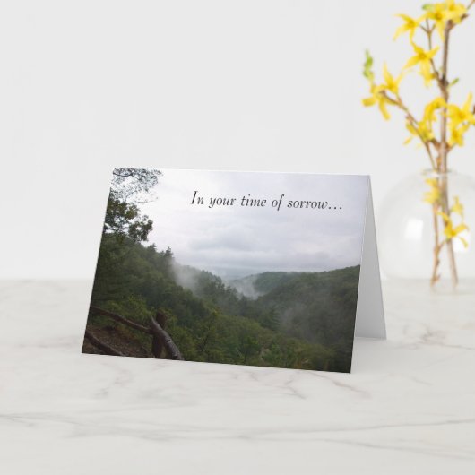 In uw tijd van verdriet kaart (Gele Bloem)