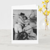 In Uw Wenskaart van de Zeeman van de Vrouwen van Kaart (Gele Bloem)