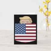 In uw zak Verkiezing van de VS Trump voor 2024 4e Kaart (Gele Bloem)