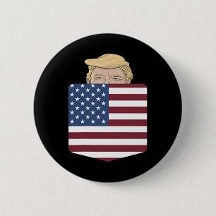 In uw zak Verkiezing van de VS Trump voor 2024 4e  Ronde Button 5,7 Cm