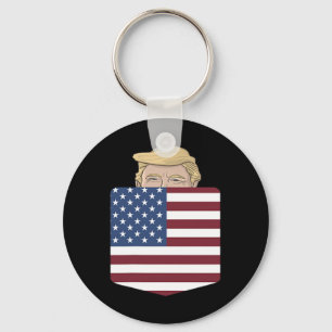 In uw zak Verkiezing van de VS Trump voor 2024 4e Sleutelhanger