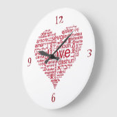 ***IN VEEL TALEN VERLIEZEN *** FUN CLOCK GROTE KLOK (Hoek)