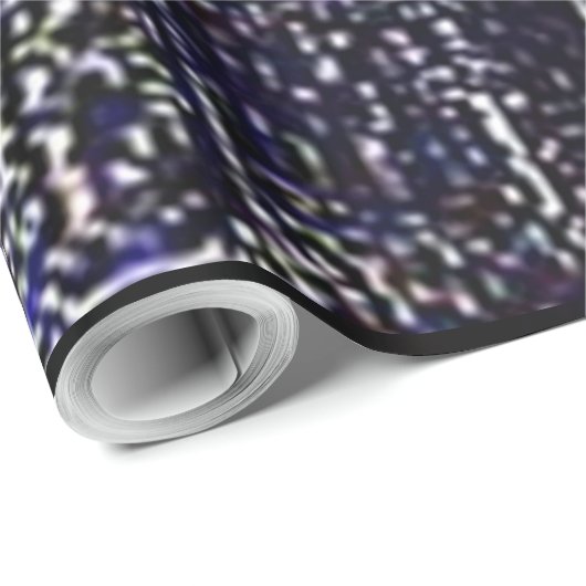 In Verkeerspalmen zwart glanzend verpakkingspapier Cadeaupapier (Rol Hoek)